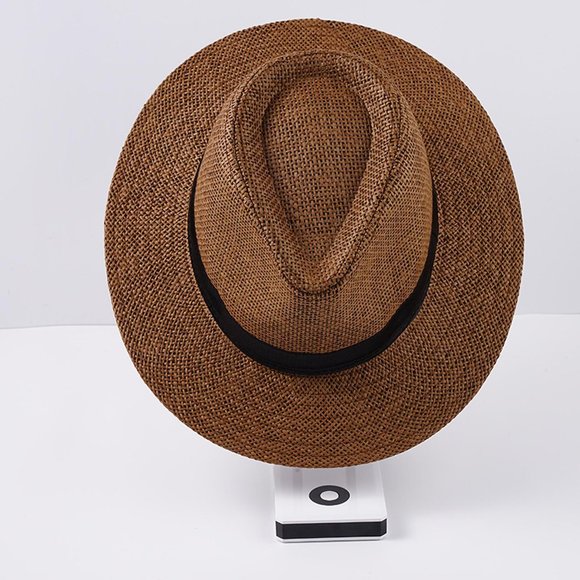 Accessories - Women Straw Jazz Fedora Hat Sun Cap